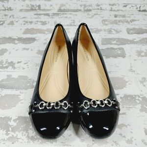 Black Chain Detail Women's Flats